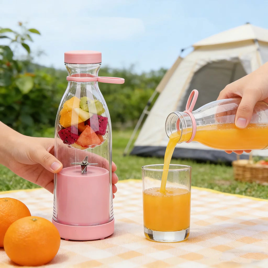 Licuadora Portátil 420ml con 6 Cuchillas para Batidos