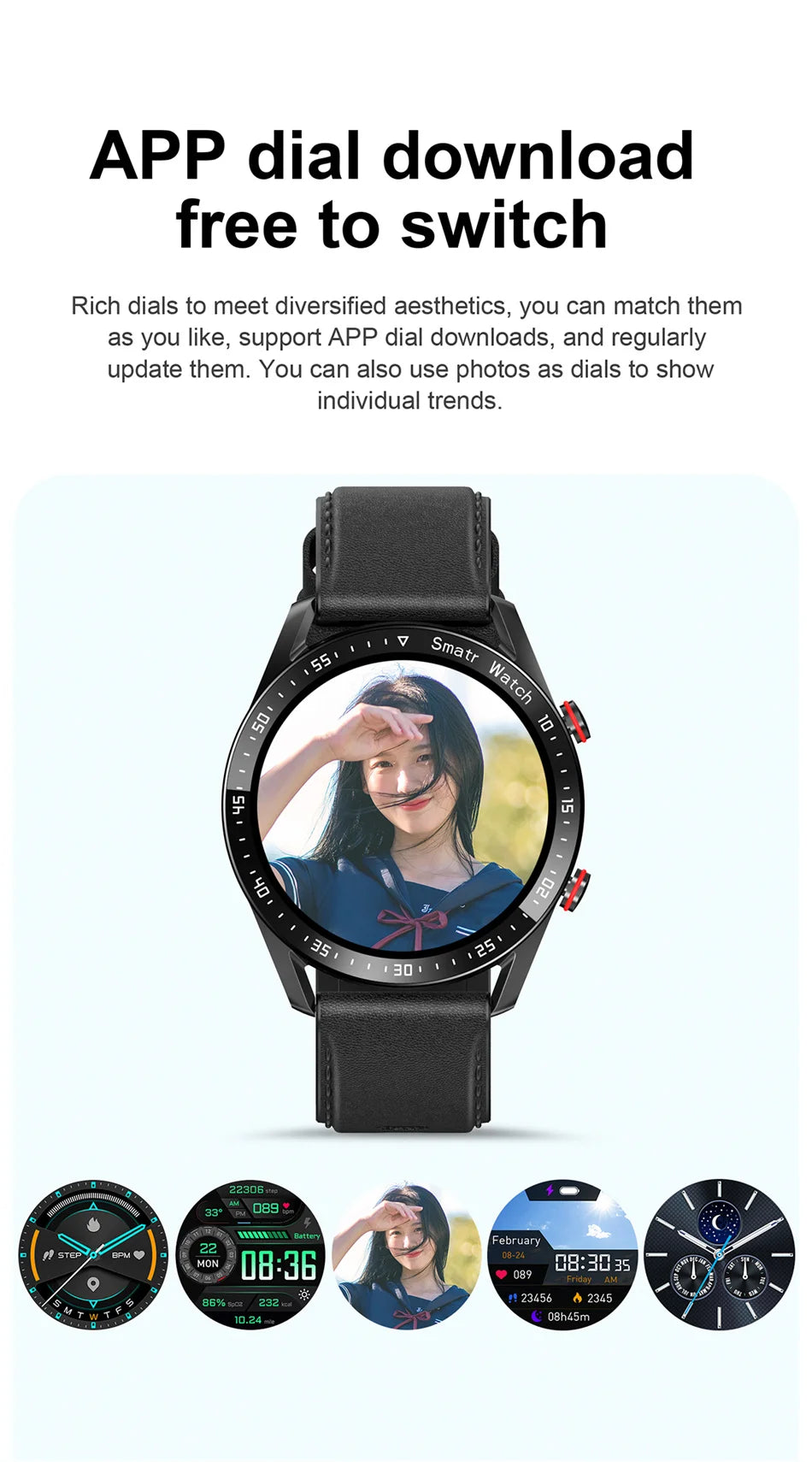Reloj Inteligente Voz AMOLED ECG+PPG Bluetooth