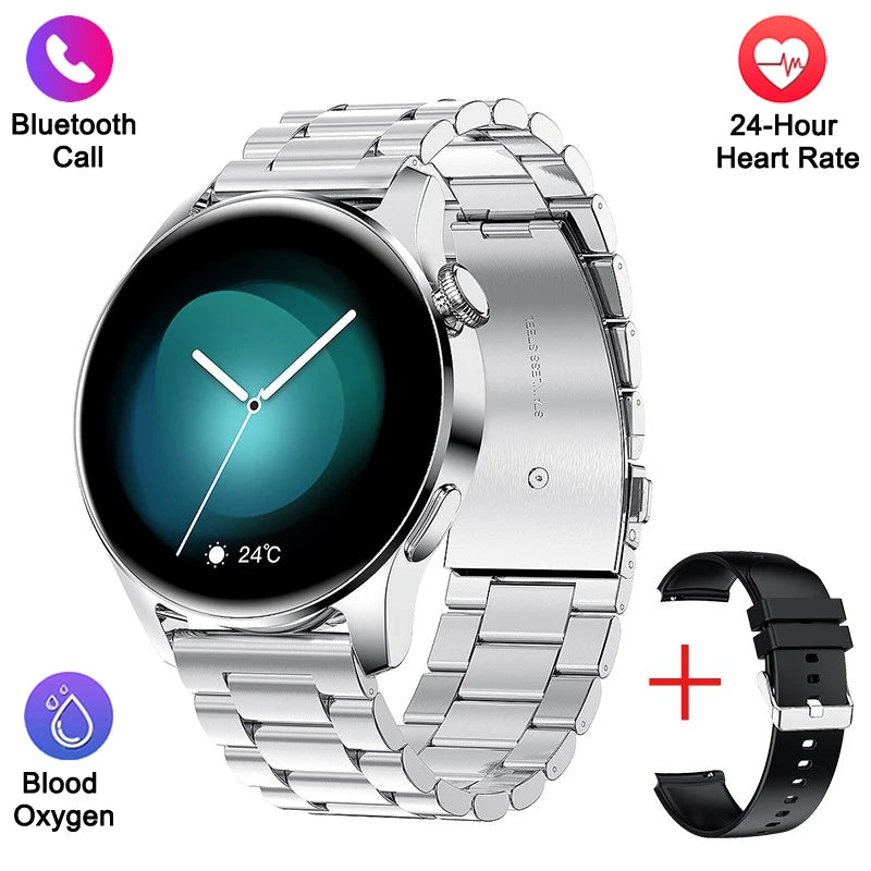 Smartwatch LIGE hombre, llamadas Bluetooth, pantalla AMOLED, resistente al agua