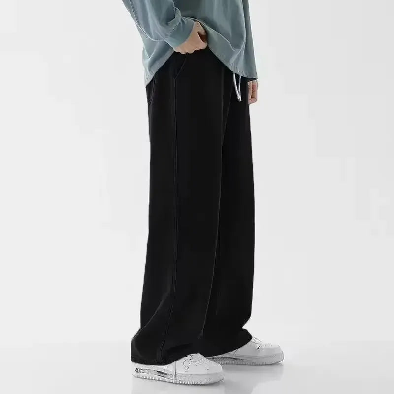 Pantalones Vaqueros Coreanos Sueltos, Estilo Calle, Pierna Ancha