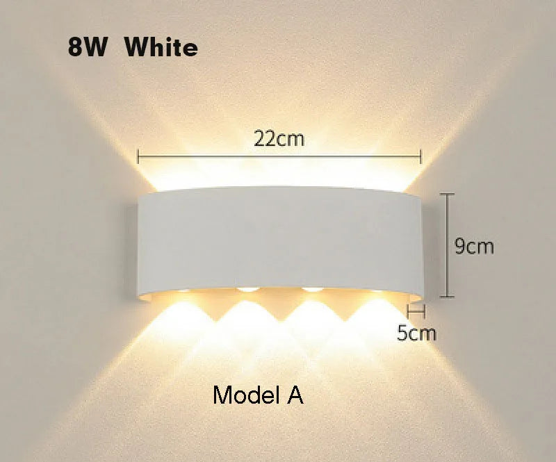 Lámpara de Pared Smart RGB Exterior Tuya Compatible Alexa