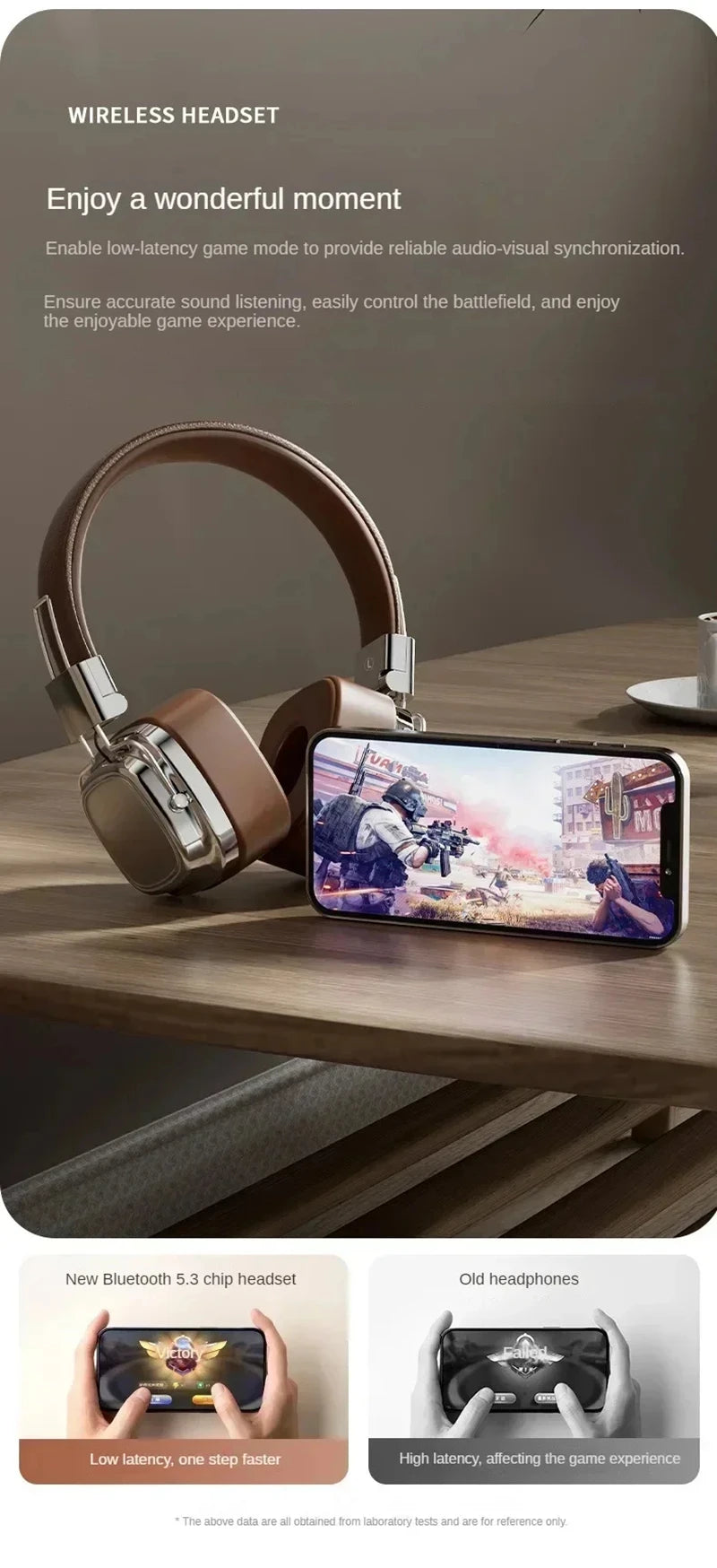 2025 nuevo 5,3 auriculares inalámbricos Bluetooth plegables auriculares Gamer elección Retro sobre la oreja auriculares DJ sonido estéreo Bluetooth