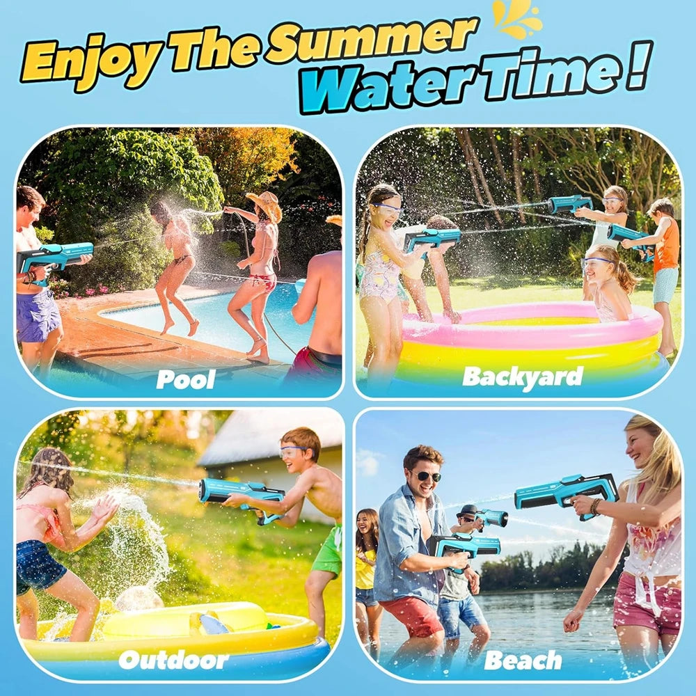 Pistola de Agua Eléctrica Automática para Niños y Adultos