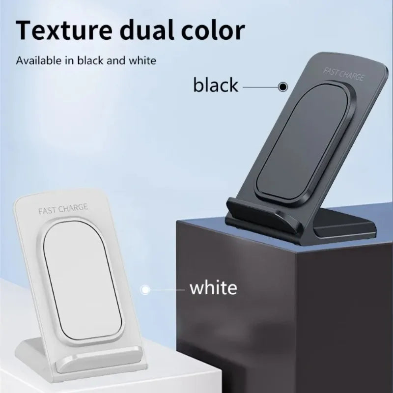 Base de Carga Inalámbrica para Escritorio, Soporte para Teléfono, Compatible con iPhone 17~12, Samsung S25 S24, Xiaomi, Estación de Carga Rápida para Smartphone