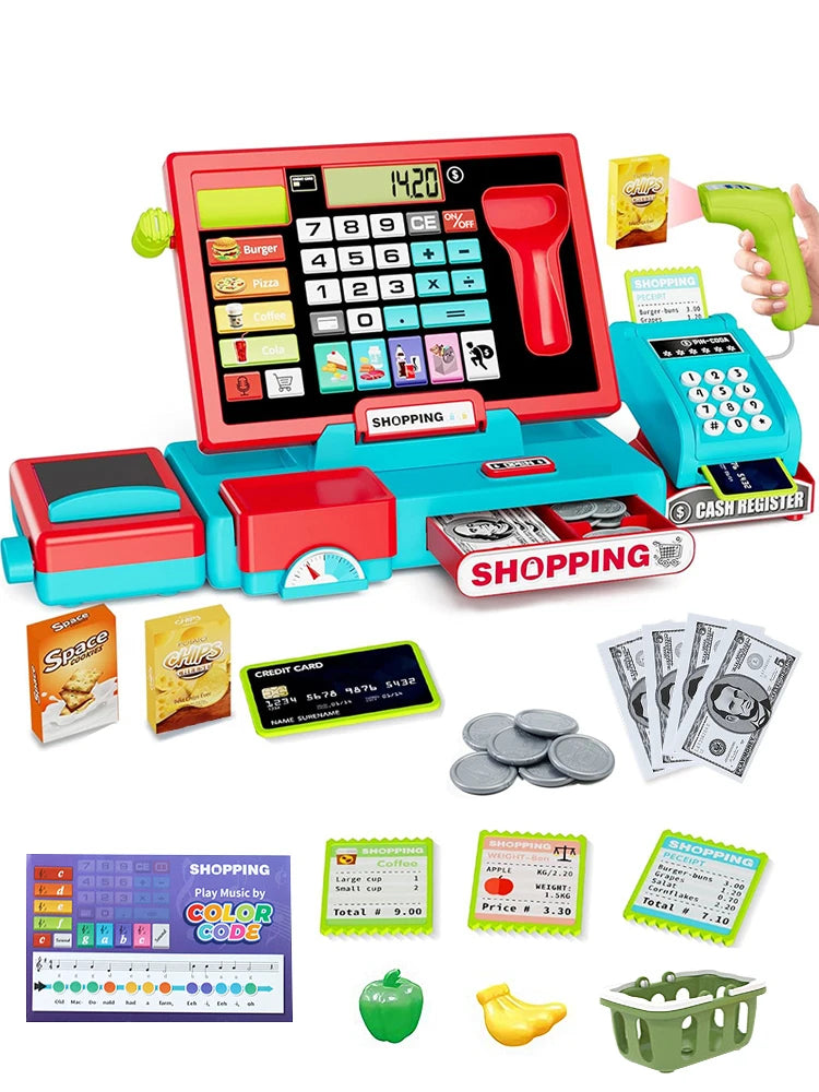 Juego Caja Registradora con Calculadora Real para Niños