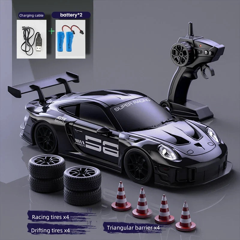 Coche de Carreras a Control Remoto 1:24, 4WD, Alta Velocidad, Juguete para Niños