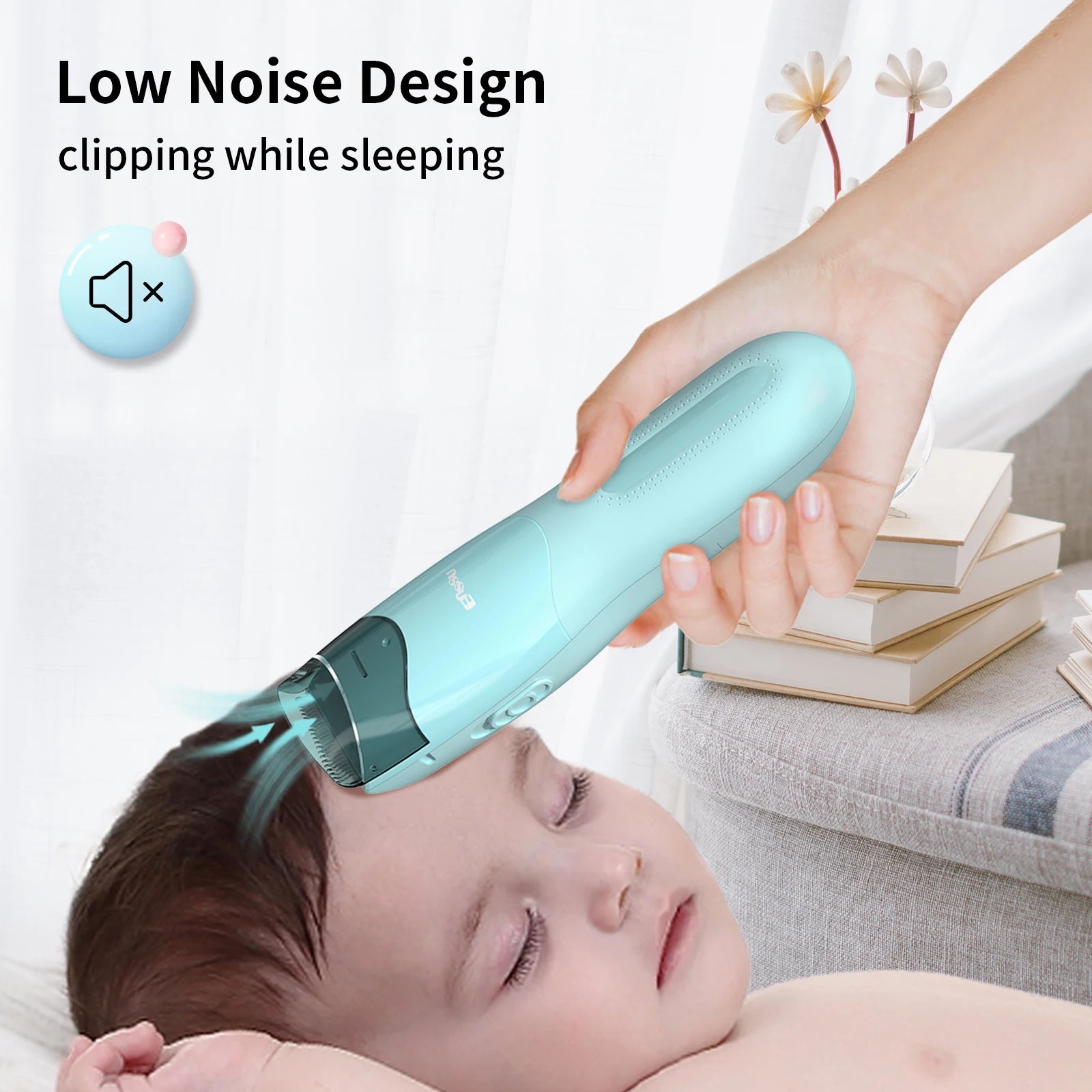 Cortapelos al vacío para niños y niños pequeños, recortador de pelo profesional, Kit de corte de pelo eléctrico, Máquina para cortar cabello recargable