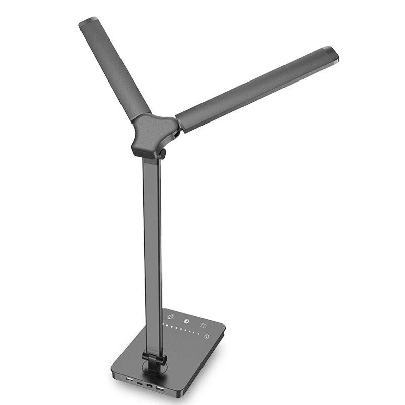 Lámpara de Escritorio LED Doble Cabezal 5 Modos