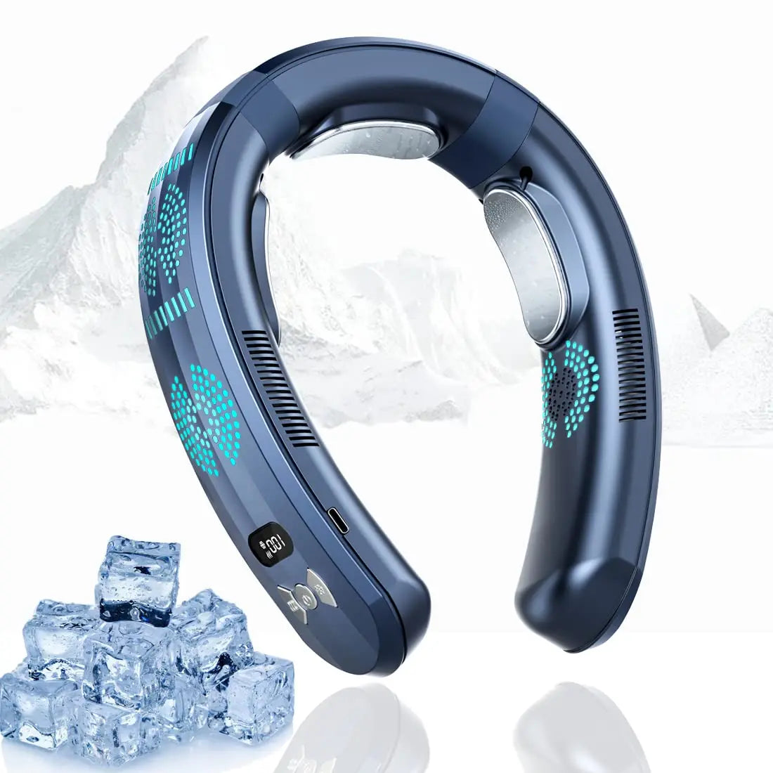 Ventilador de cuello con aire acondicionado portátil 6000mAh