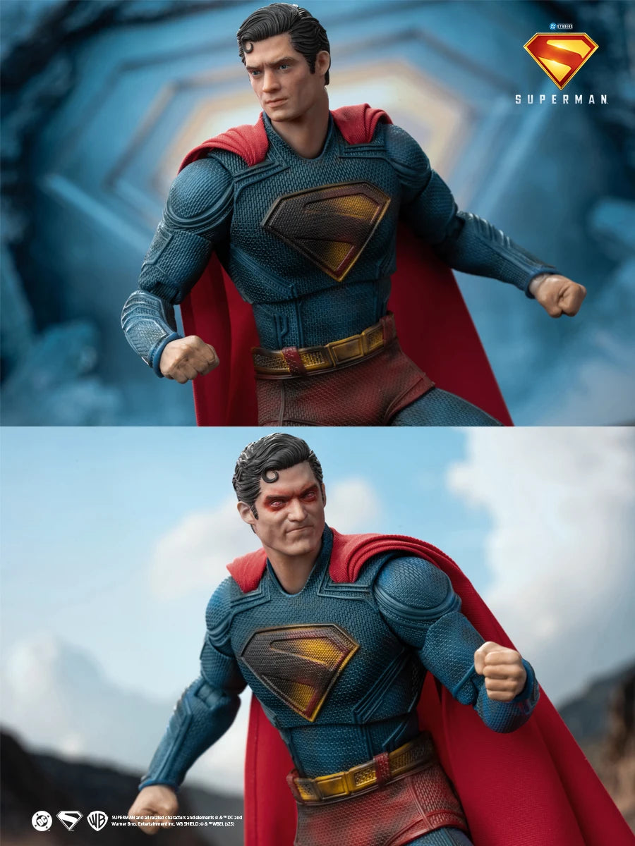 EN STOCK 2025 Fondjoy Battle figura de acción de Superman dañada David Corenswet 1/9 nueva figura de Superman junta de Pvc móvil