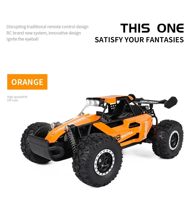 Coche RC 1:16 con Luces LED, Todoterreno, Vehículo de Escalada