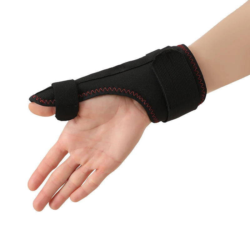 Soporte Eléctrico Térmico para Pulgar y Muñeca con Masaje, Almohadilla Calefactora para Dedos, Estabilizador de Pulgar para Alivio del Túnel Carpiano, Masajeador de Dedos