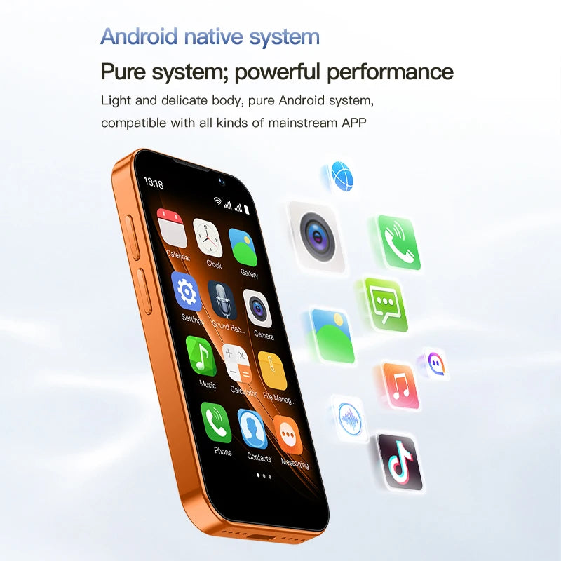 SOYES i17 Mini Smartphone pantalla de 3,0 "2GB RAM 16GB ROM Dual SIM en espera Cámara Dual Android 9,0 múltiples aplicaciones compatible con teléfono pequeño