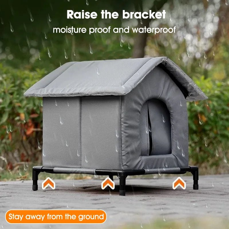 Casa Plegable para Mascotas — Refugio Impermeable Interior y Exterior