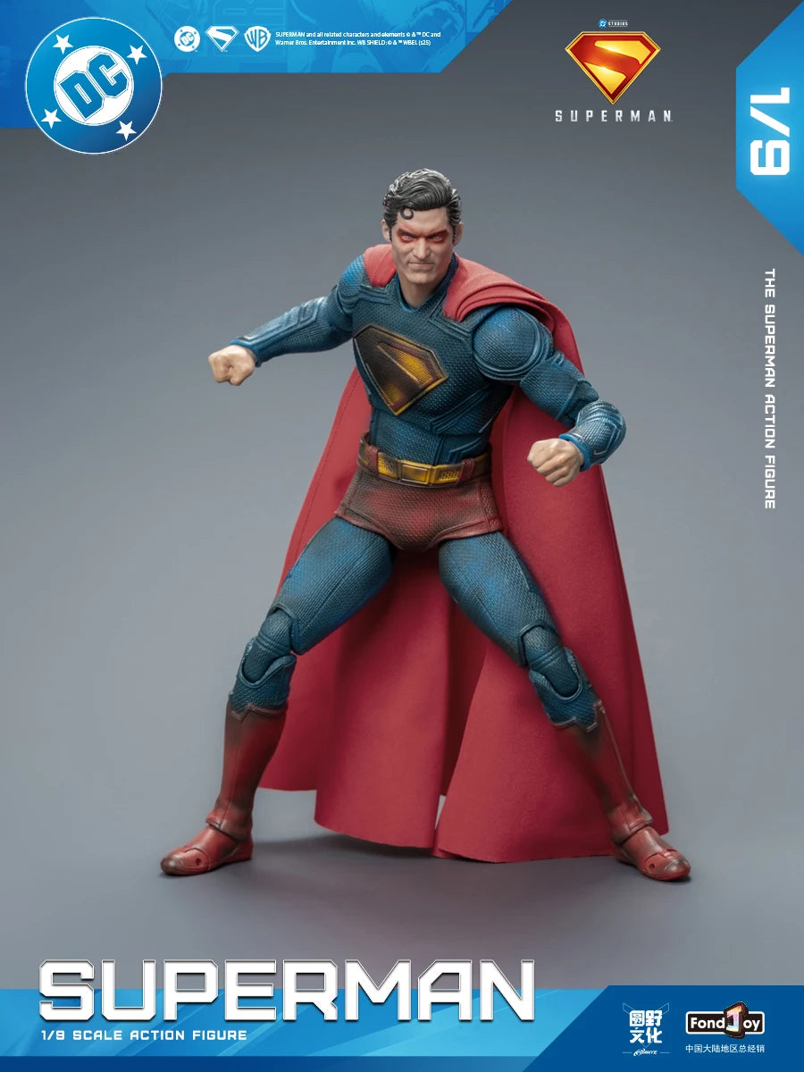 EN STOCK 2025 Fondjoy Battle figura de acción de Superman dañada David Corenswet 1/9 nueva figura de Superman junta de Pvc móvil