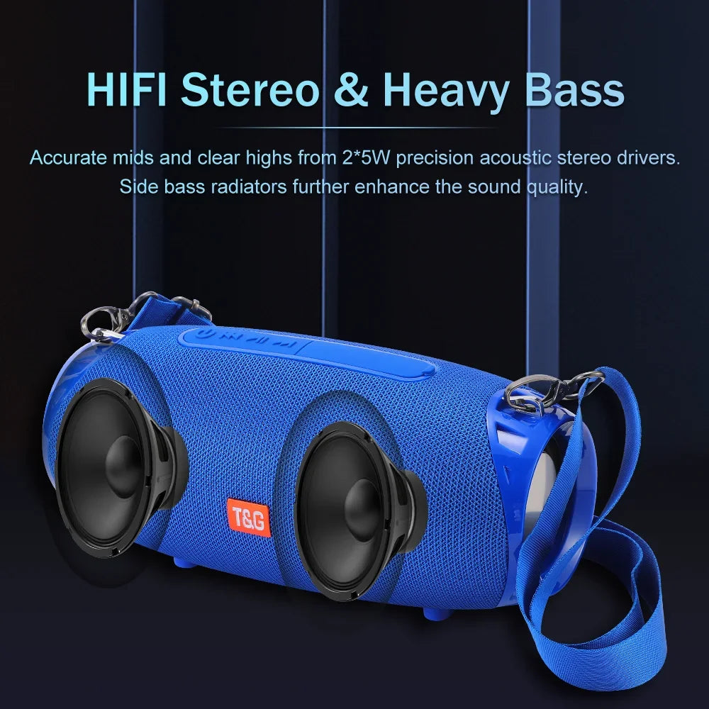 Subwoofer Caixa De Som Altavoz Bluetooth caja De sonido portátil música inalámbrico Woofer bajo ordenador PC TV Radio FM 10W potente grande