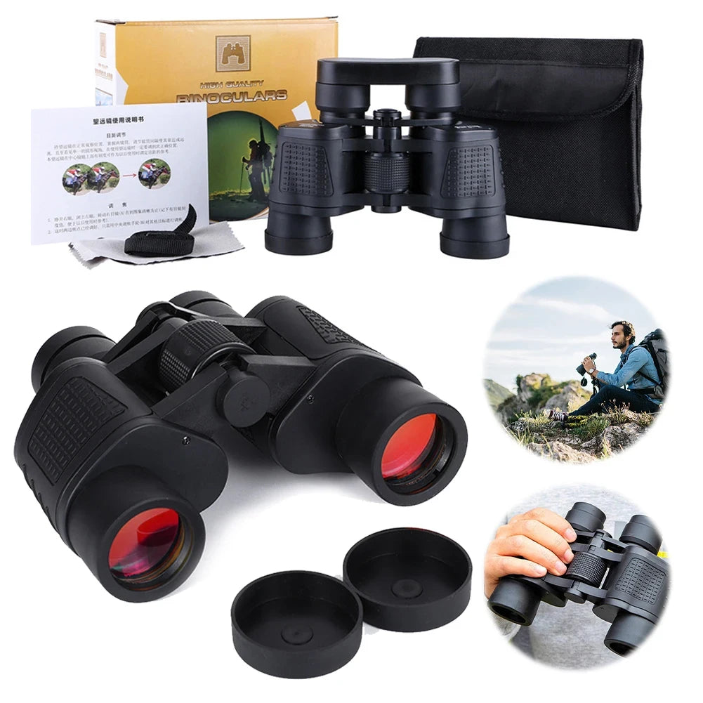 Binoculares APEXEL 80x80 HD con Visión Nocturna para Caza y Aire Libre