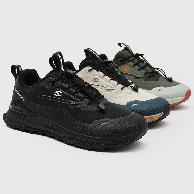 HOBIBEAR Zapatos para correr unisex, zapatillas de senderismo con banda elástica, zapatos casuales ligeros y transpirables