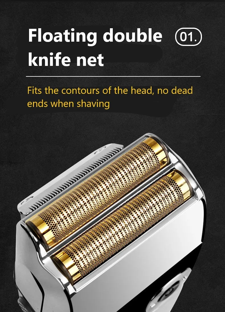 Cortadora de Pelo Recargable por USB para Hombre, Modelos KM-5027, KM-2028