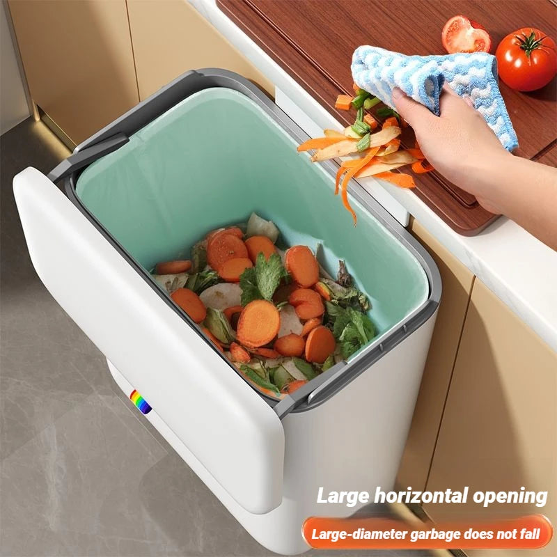 Cubo de basura Joybos para armario con tapa selladora de olores 12 litros