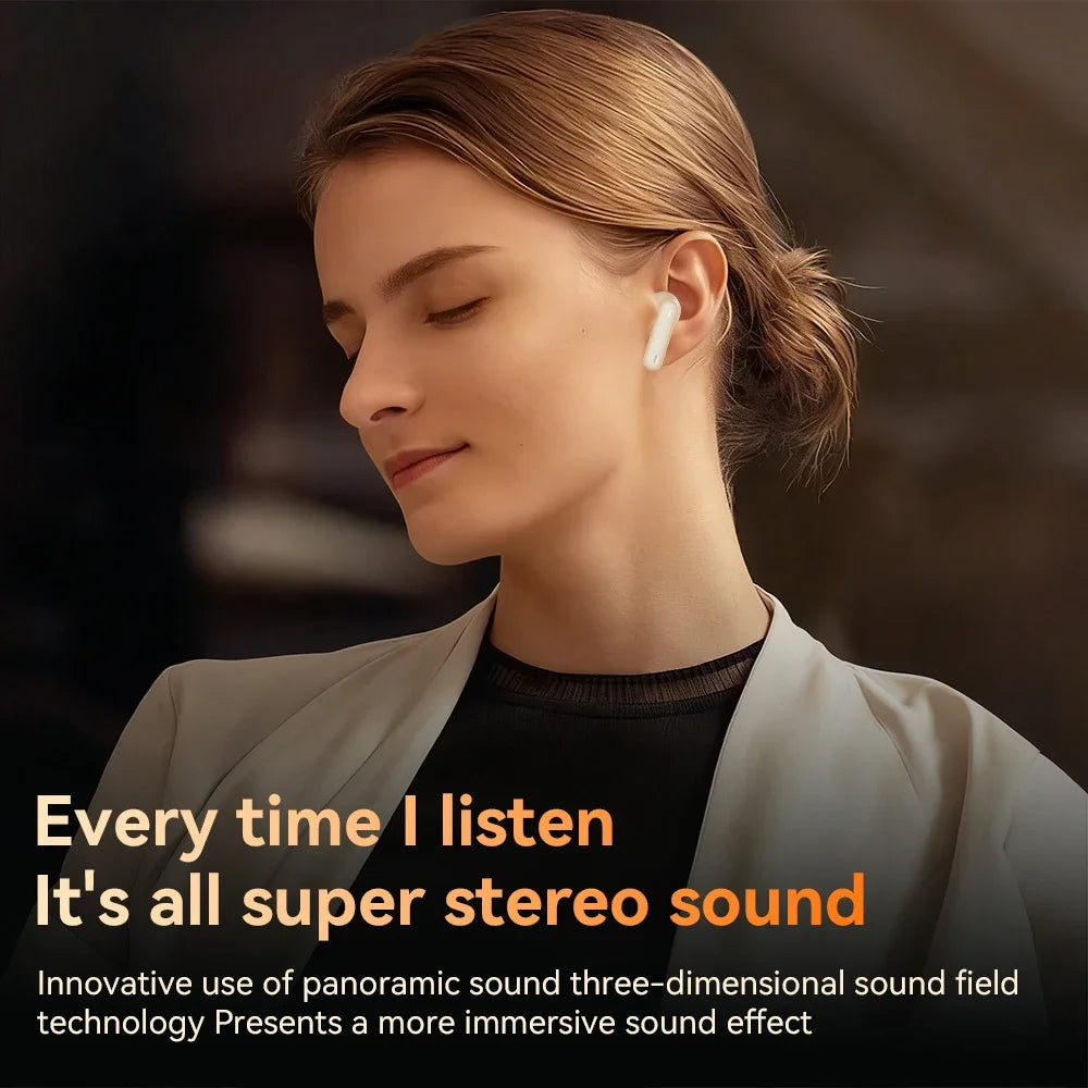 Auriculares TWS Bluetooth 5.3 con Cancelación de Ruido y Micrófono