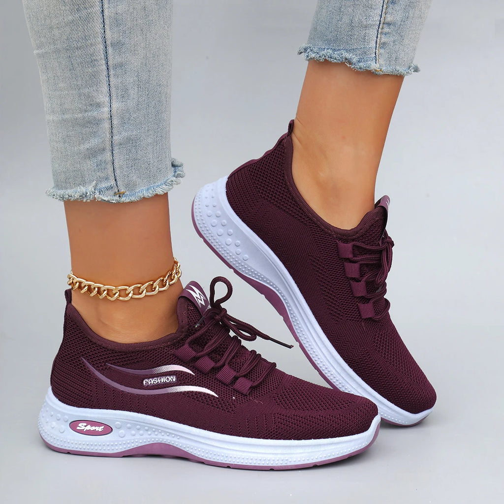 Zapatillas de malla transpirable de verano para mujer