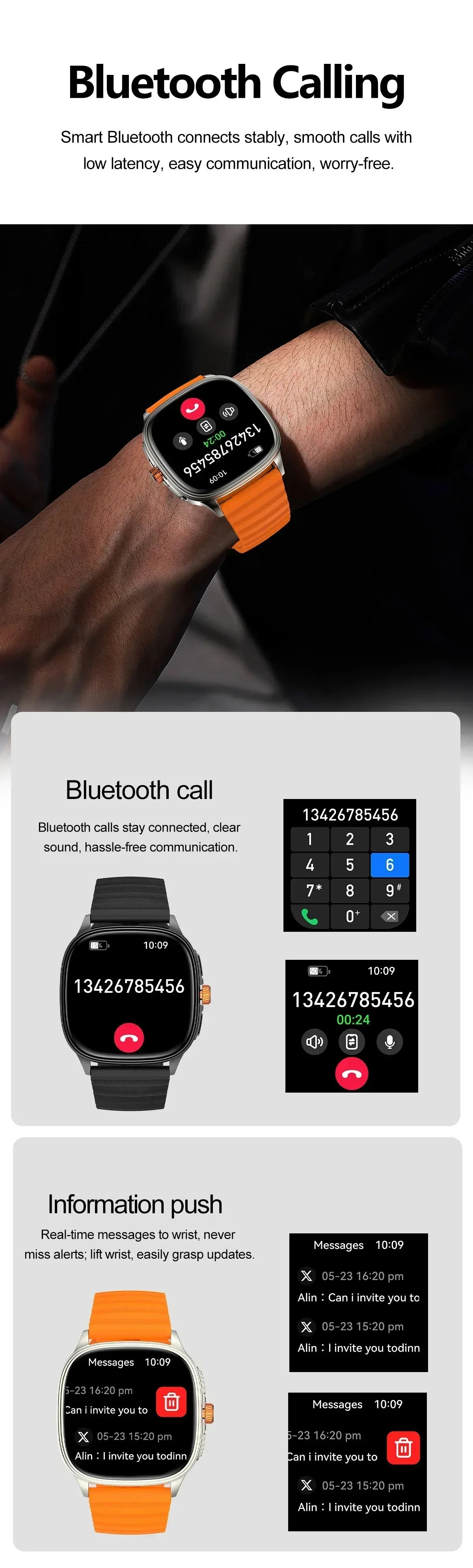 Reloj Inteligente Ultrafino NFC Oxígeno Sueño