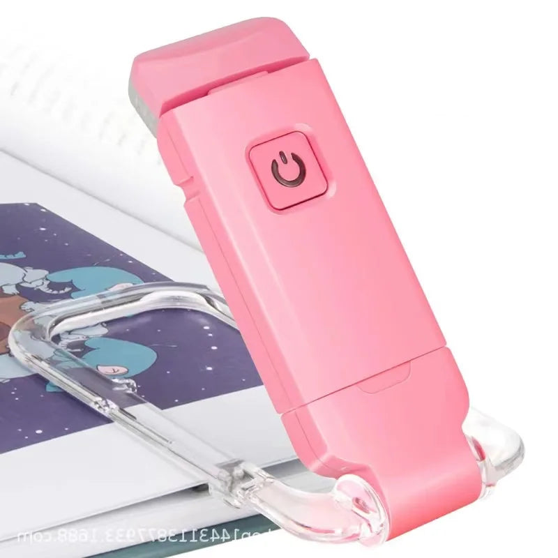 Mini Luz de Lectura LED con Clip, Brillo Ajustable
