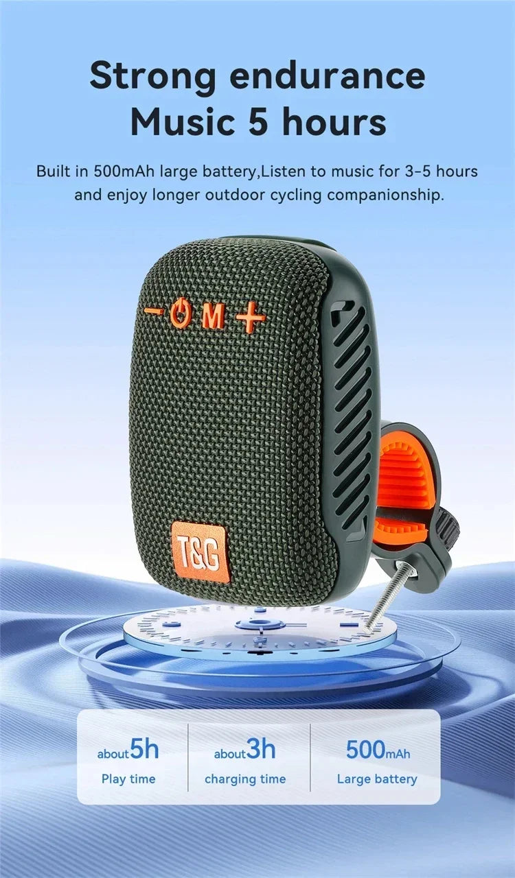 Bicicleta al aire libre TG392 Bluetooth caixa de som caja de sonido inalámbrica portátil TWS altavoz de manillar Subwoofer impermeable para Scooter