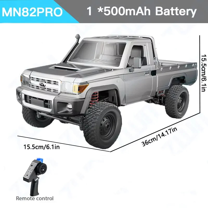 Nuevo MN82 MN82T RC Crawler 1/12 2,4 GHz 4x4: coche todoterreno a control remoto, simulación de grúa, modelo de coche trepador, juguetes para niños