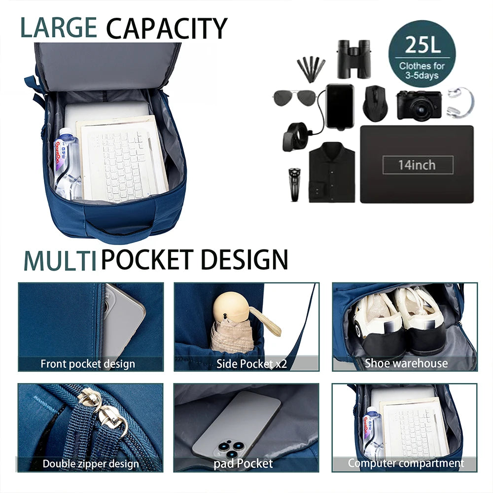 Mochila de Viaje 40x30x20 cm Compatible con Ryanair, Easyjet y Wizardair