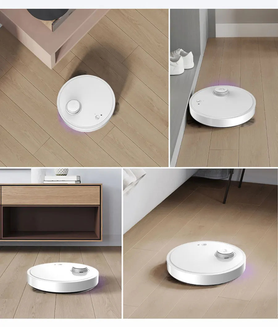 Máquina de Limpieza 3 en 1, Húmedo y Seco, Robot Aspirador Automático e Inteligente