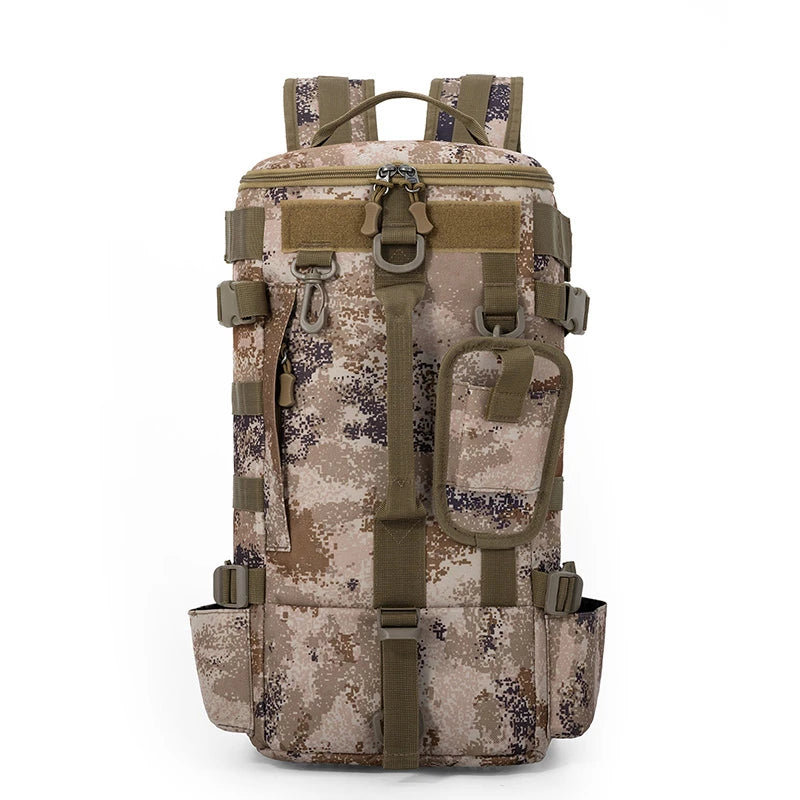 Mochila de pesca súper grande de 42L con asiento de poste |   correa de hombro acolchada |   camping, senderismo, almacenamiento de aparejos de pesca, entusiastas al aire libre