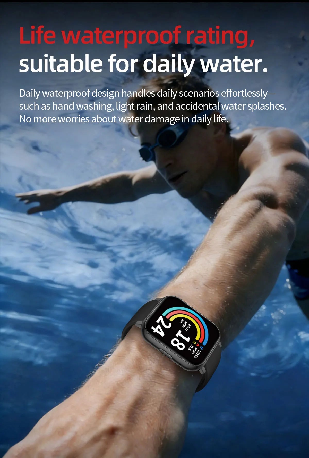 LIGE Reloj Inteligente HD 1.83 Deportivo