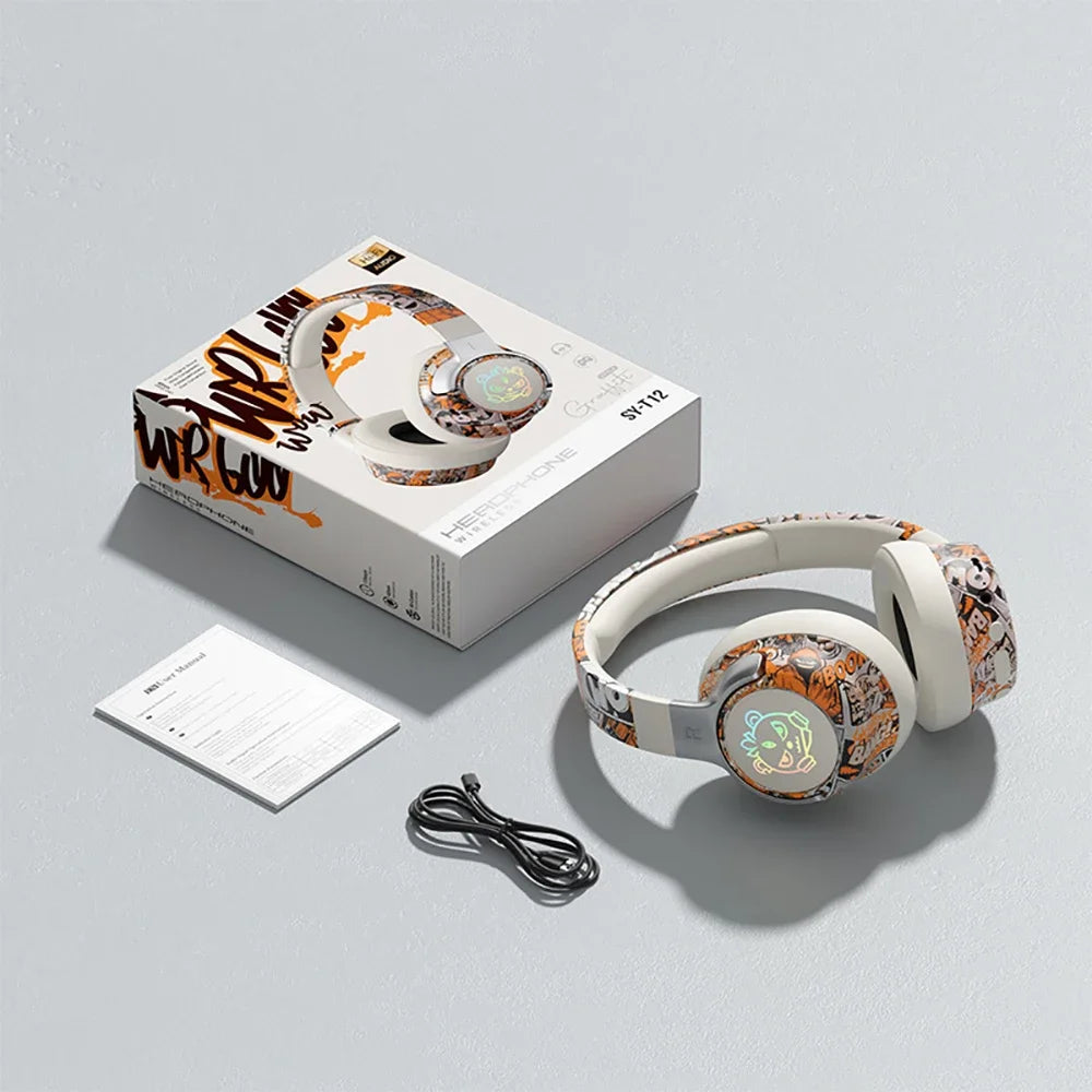 Auriculares Gaming Bluetooth 5.3 RGB Baja Latencia
