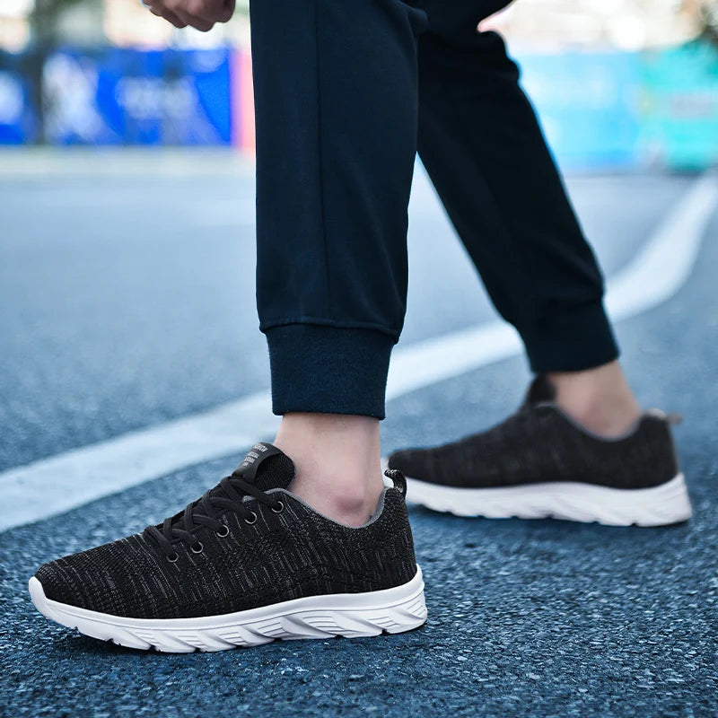 YRZL Zapatillas para correr para hombre, zapatillas deportivas ligeras a la moda, zapatillas transpirables para caminar, zapatillas deportivas cómodas para hombre
