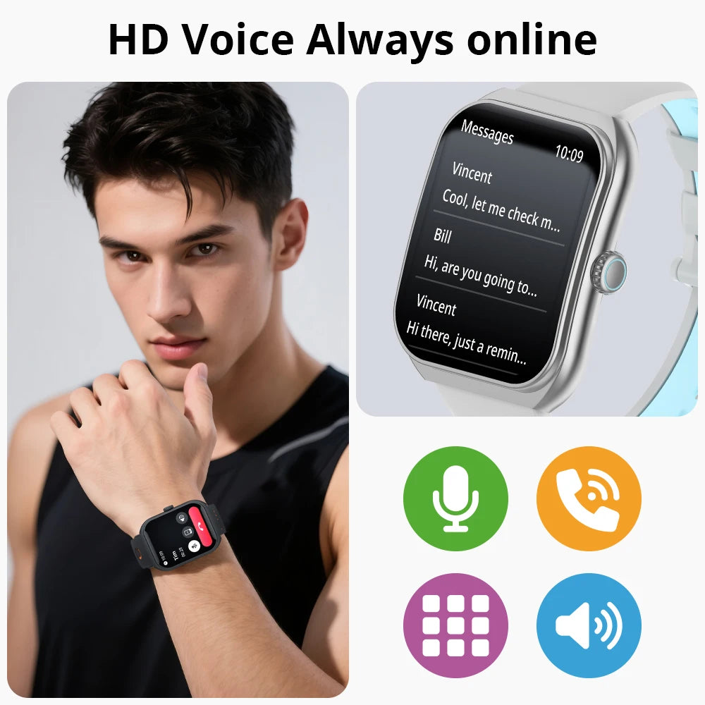Reloj Inteligente P86 AMOLED con Gestor de Salud y Llamadas Bluetooth IP68