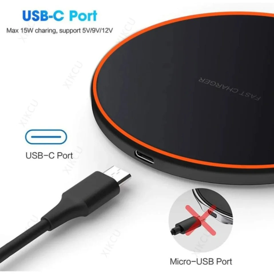 Base de Carga Inalámbrica Rápida para iPhone 17 Pro Max/17 Pro 16 15 14 13 12, AirPods Pro 4/3, Estación de Carga Rápida para Samsung S25