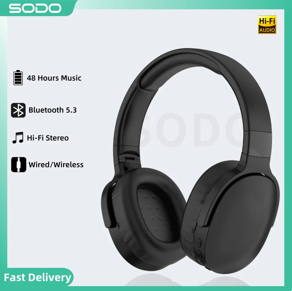SODO SD1106 Auriculares Bluetooth 5.3 HiFi 48h