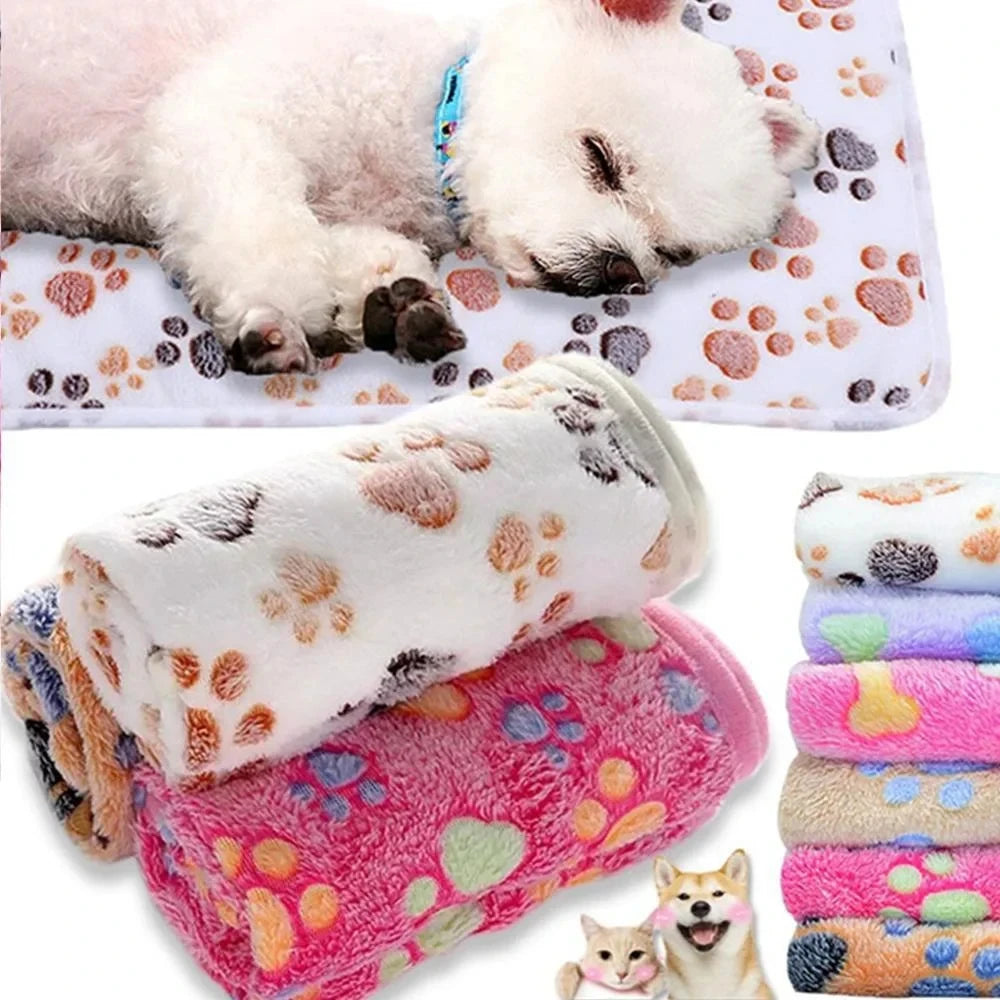 Manta Polar Suave para Mascotas - Tapete de Cama en 3 Tamaños
