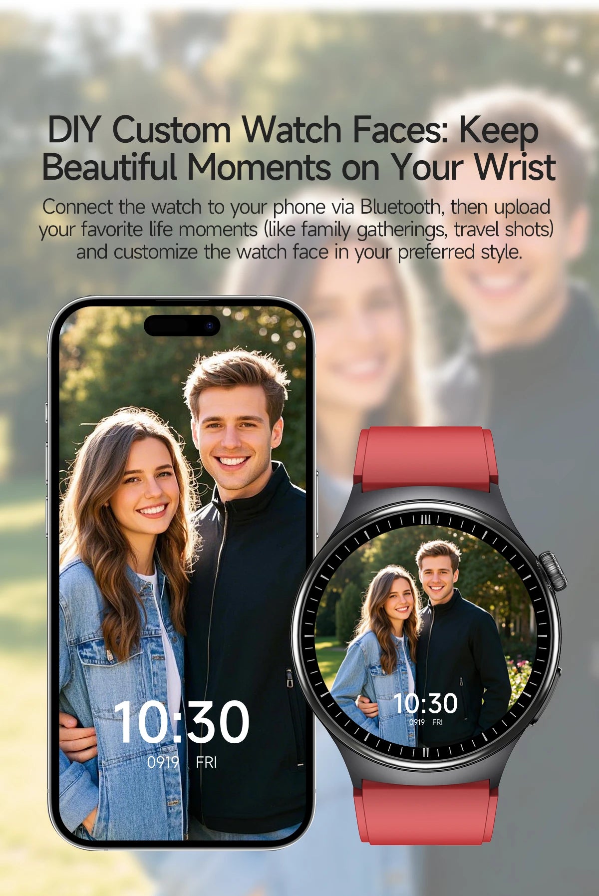 Reloj Inteligente con ECG, Grasa Corporal y Presión Arterial AMOLED