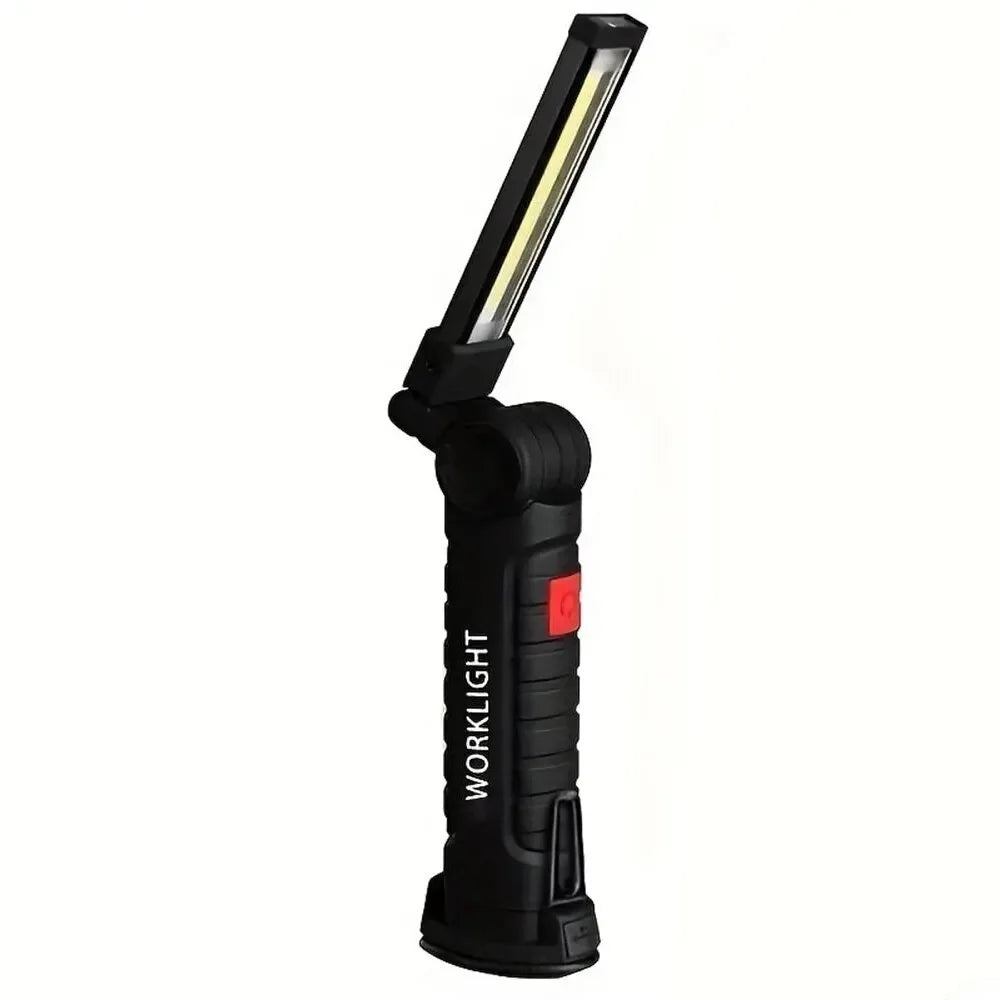 Linterna LED Recargable USB con Base Magnética y 5 Modos de Iluminación