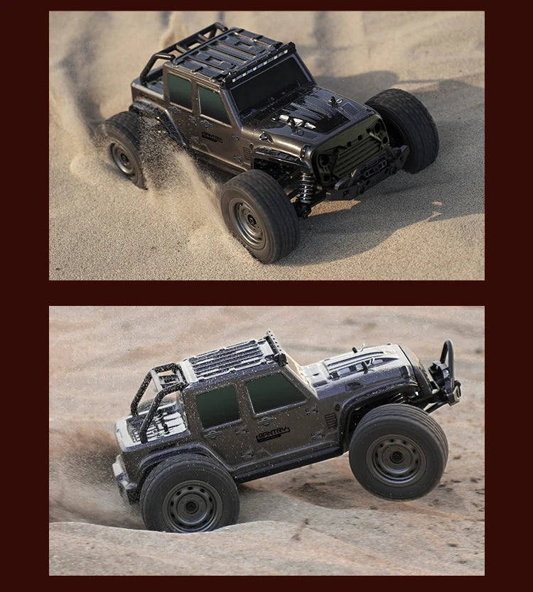 Coche teledirigido 1:16 75 KM/H o 50 KM/H 4WD con coches de Control remoto LED camión monstruo de deriva de alta velocidad para niños Vs Wltoys 144001   Juguetes