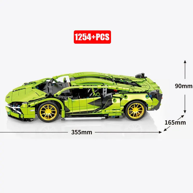Coche de carreras de alta tecnología Lambor Sian FKP 37, bloques de construcción compatibles con juego de ladrillos técnicos 42115, juguetes, regalos de cumpleaños para niños