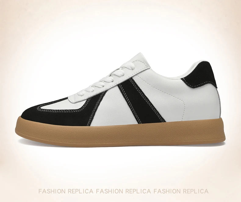 Zapatos invisibles con aumento de altura, zapatos de entrenamiento moral de 8cm, zapatillas informales transpirables de verano con aumento de altura interior para hombre, zapatos Forrest Gump versátiles Retro de cuero genuin