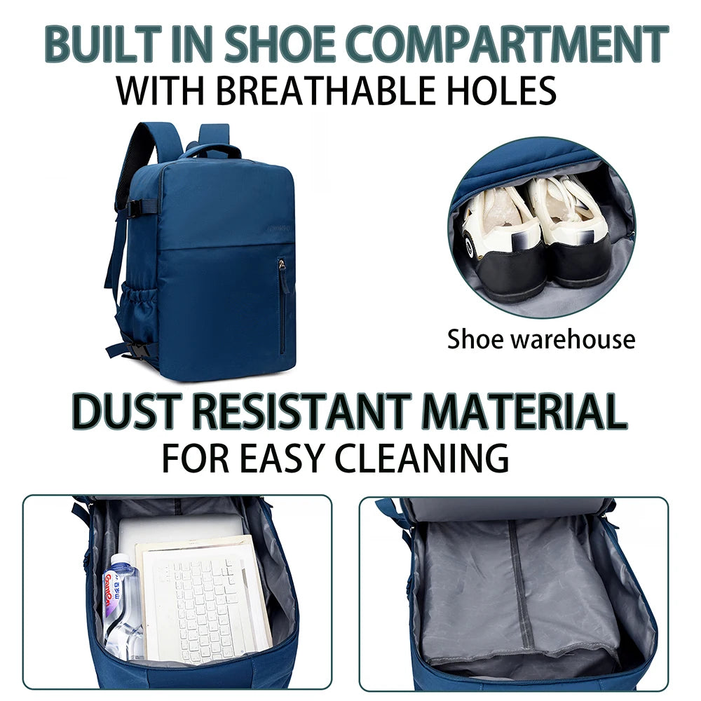 Mochila de Viaje 40x30x20 cm Compatible con Ryanair, Easyjet y Wizardair