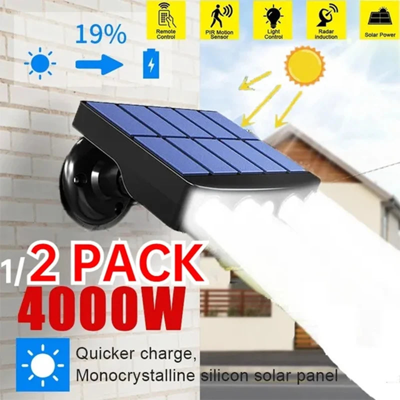 Luces LED Solares de Seguridad con Sensor para Jardín
