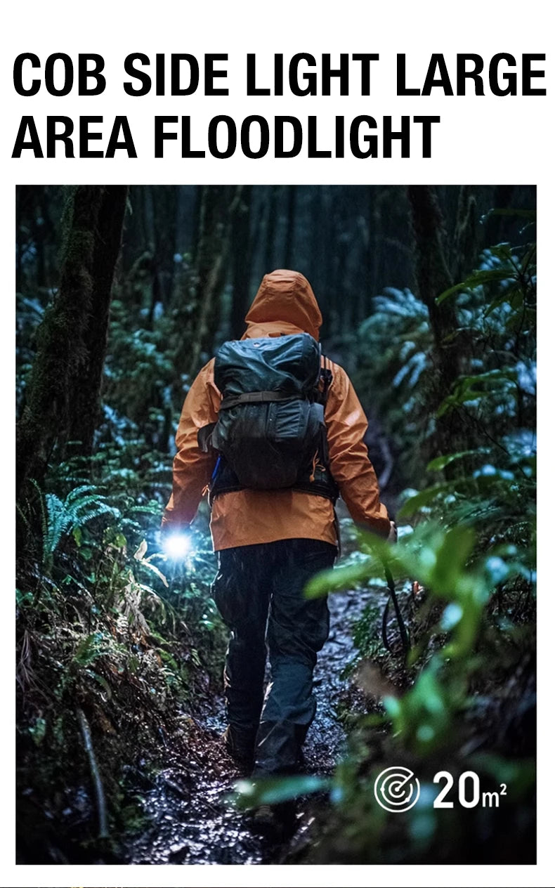Linterna de Bolsillo LED Magnética Mini Llavero Alta Potencia