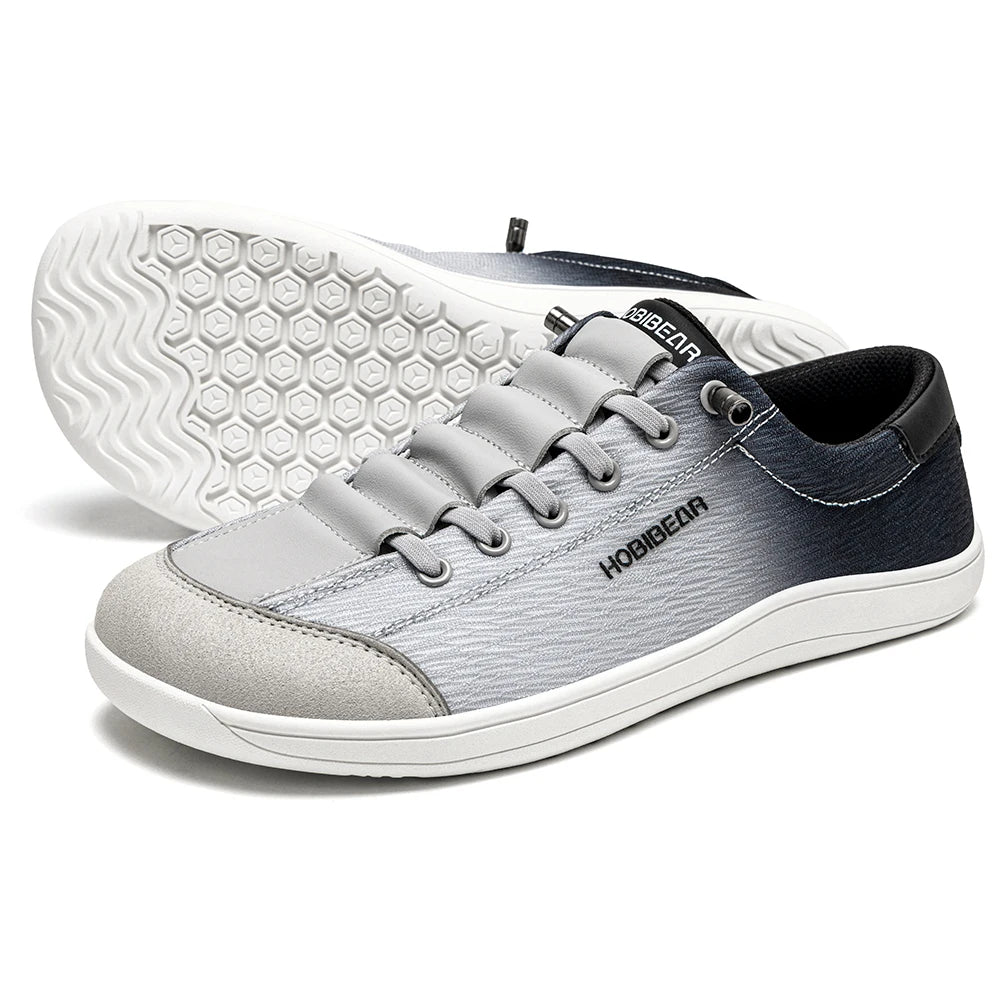 HOBIBEAR Zapatos de malla con punta ancha para hombre, zapatillas sin cordones, transpirables, ligeras, para caminar, con efecto tie-dye, unisex