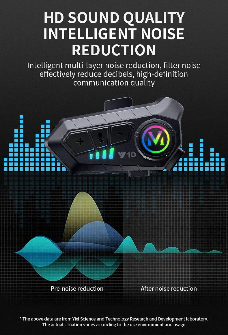 Y10 Kit Bluetooth para Casco de Moto Manos Libres